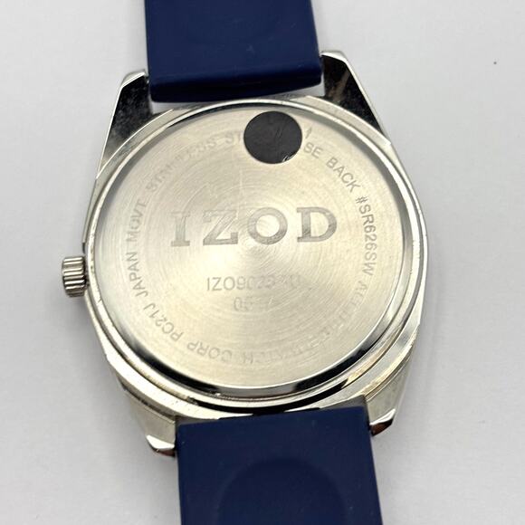 Silver & Blue Izod Men's Watch - Picture 4 of 4
